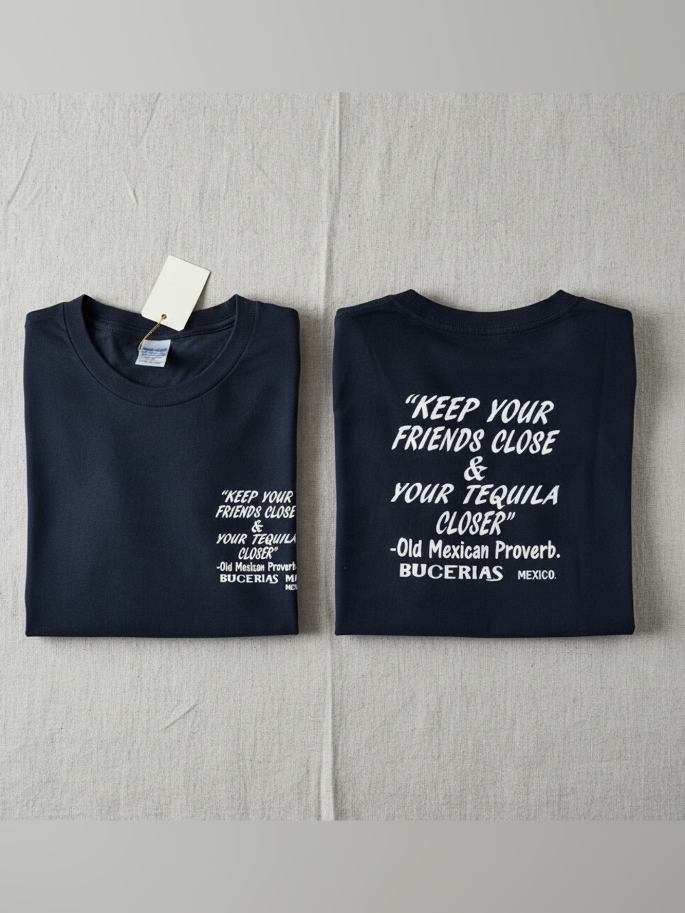Bucerias Mexico Tequila Quote Graphic T Shirt XL Black Heavyweight